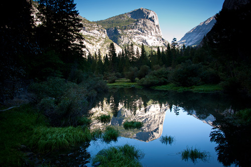 Mirror Lake in Yosemite Valley is slowly becoming a meadow