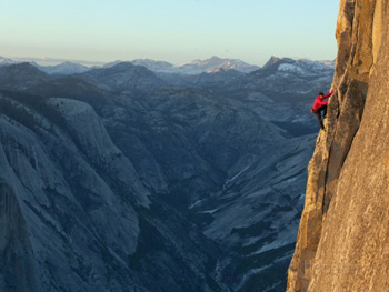 Half Dome on the 3rd Zig Zag. Jimmy Chin AllPosters.com