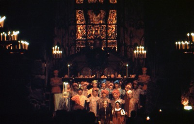 The Bracebridge Dinner Chorale in 1965. DHH Collection