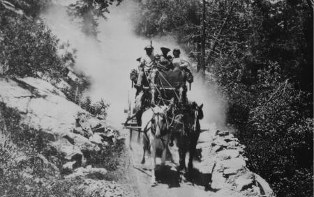 Coming in to Yosemite Valley on the Stage Coach...Wawona Road