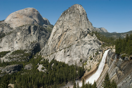 Nevada Falls And Liberty Cap Yosemite