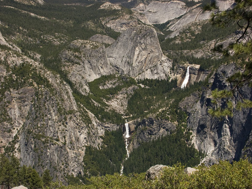 Nevada Falls Vernal Falls And The Giants Stairway