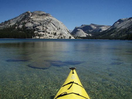 Tenaya Lake is large and deep.