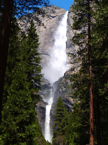 Yosemite Falls is actually comprised of three waterfalls