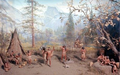 The successful Yosemite Indian hunters return