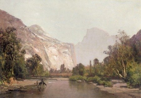 Yosemite Valley in the 19th century painted by Thomas Hill