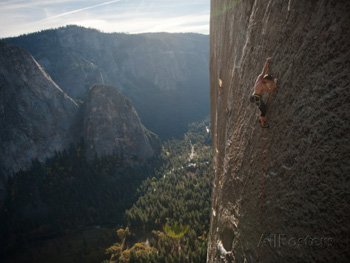 On the darkening side of El Capitan. Jimmy Chin AllPosters.com