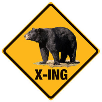 Bear "Right Of Way" Sign. AllPosters.com