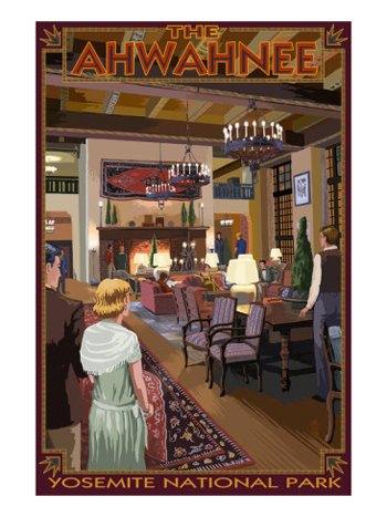 The Ahwahnee Hotel Lobby-Yosemite-AllPosters.com