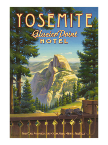 Half Dome From The Historic Glacier Point Hotel-Yosemite-Allposters.com