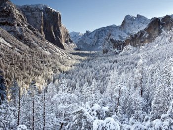Snowy Yosemite from Tunnel view. AllPosters.com
